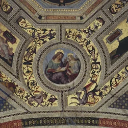Gewölbe des Presbyteriums, Santa Maria del Popolo, Rom, ca. 1484-92